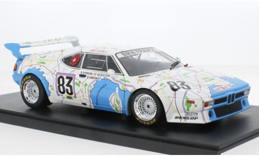 Diecast model cars Bmw M1 1980 No.83 24h Le Mans 1/18 Werk83