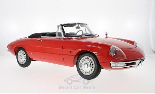 Diecast model cars Alfa Romeo Spider Duetto 1600 Duetto Spider red 1966 ca 52cm lang 25cm breit without Vitrine 1/18 WhiteBox