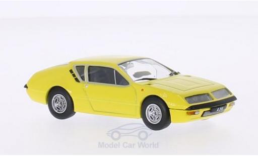 Diecast model cars Alpine A310 1600 Renault yellow 1972 1/43 WhiteBox