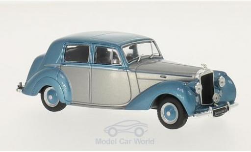 Diecast model cars Bentley Mark 6 berline MK VI grey/metallic blue RHD 1950 1/43 WhiteBox