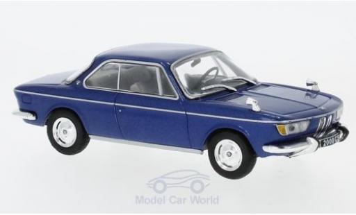 Diecast model cars Bmw 2000 CS metallic blue 1966 1/43 WhiteBox