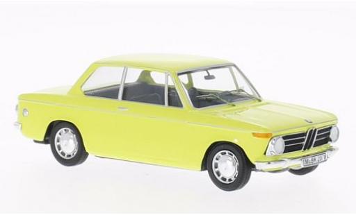 Diecast model cars Bmw 2002 berline yellow 1/43 WhiteBox