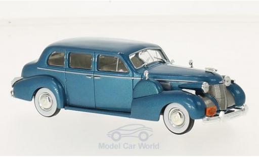 Diecast model cars Cadillac Series 75 Sedan Fleetwood V8 metallic turquoise 1939 1/43 WhiteBox
