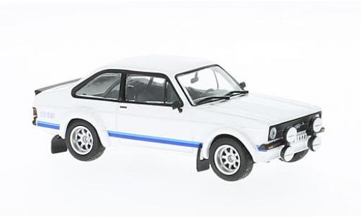Diecast model cars Ford Escort RS 1800 MK II white 1976 1/43 WhiteBox