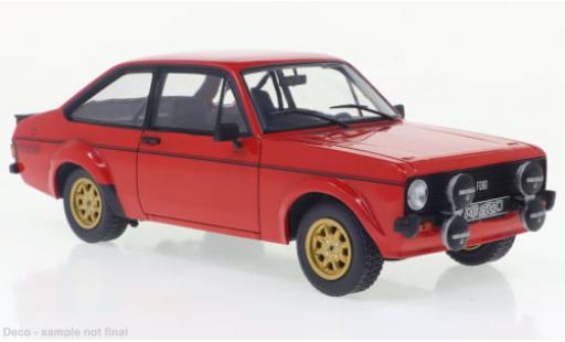 Diecast model cars Ford Escort RS 2000 MK II red 1977 1/24 WhiteBox