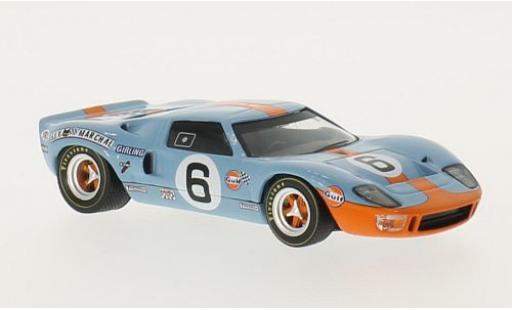Diecast model cars Ford GT40 Mk I RHD No.6 John Wyer A.E. Gulf 24h Le Mans 1969 J.Ickx/J.Oliver 1/43 WhiteBox