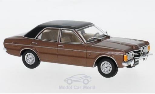 Diecast model cars Ford Taunus TC1 GXL metallic brown/black 1974 1/43 WhiteBox