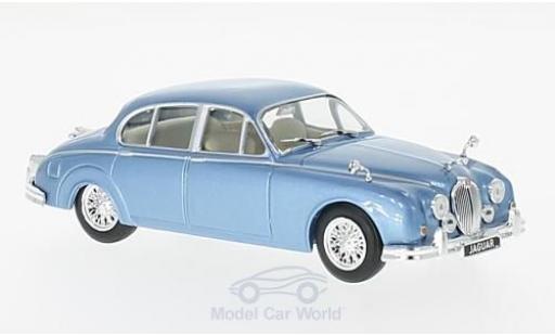 Diecast model cars Jaguar MK 9 II metallic blue RHD 1960 1/43 WhiteBox