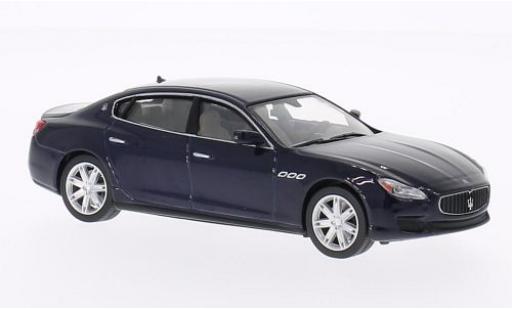 Diecast model cars Maserati Quattroporte GTS metallic blue 2013 1/43 WhiteBox
