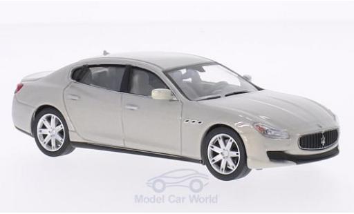 Diecast model cars Maserati Quattroporte GTS metallic grey 2013 1/43 WhiteBox