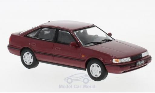 Diecast model cars Mazda 626 Base 2 metallic red 1990 1/43 WhiteBox