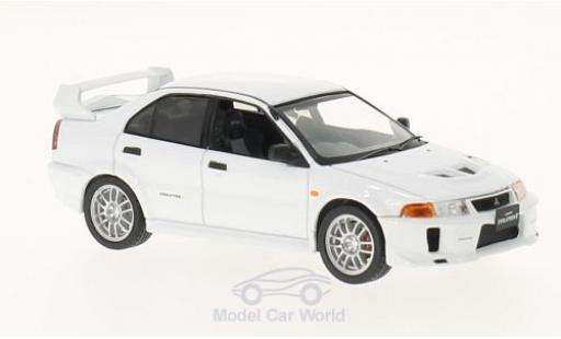 Diecast model cars Mitsubishi Lancer Evolution V white RHD 1998 1/43 WhiteBox