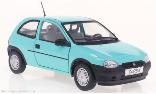 Diecast model cars Opel Corsa B Base B turquoise 1993 1/24 WhiteBox