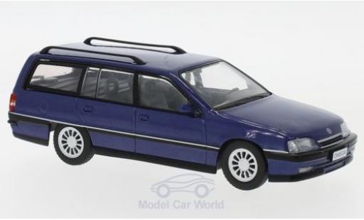 Diecast model cars Opel Omega Caravan A2 metallic blue 1990 1/43 WhiteBox