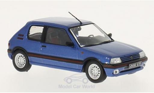 Diecast model cars Peugeot 205 GTI metallic blue 1992 1/43 WhiteBox