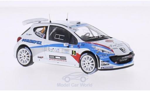 Diecast model cars Peugeot 207 S2000 No.5 FIA European Rally Championship Tour de Corse 2013 B.Bouffier/X.Panseri 1/43 WhiteBox