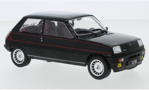 Diecast model cars Renault 5 Alpine black/Dekor 1982 1/24 WhiteBox