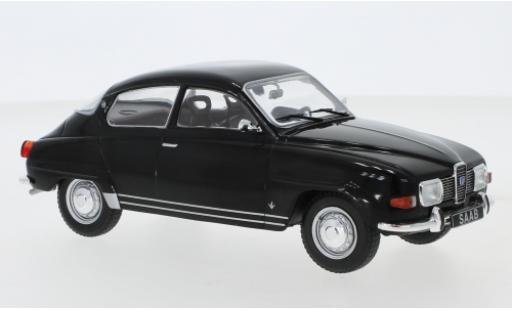 Diecast model cars Saab 96 V4 black 1970 1/24 WhiteBox