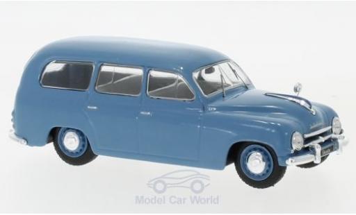Diecast model cars Skoda 120 Kombi 1 Estate blue 1954 1/43 WhiteBox