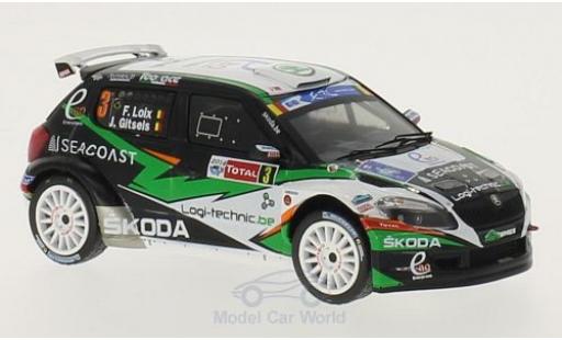 Diecast model cars Skoda Fabia S2000 No.3 Rally Ypres 2014 F.Loix/J.Gitsels 1/43 WhiteBox