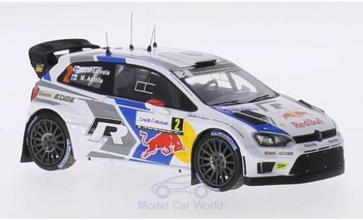 Diecast model cars Volkswagen Polo WRC R No.2 FIA World Rally Championship Rally Frankreich 2014 J-M.Latvala/M.Anttila 1/43 WhiteBox