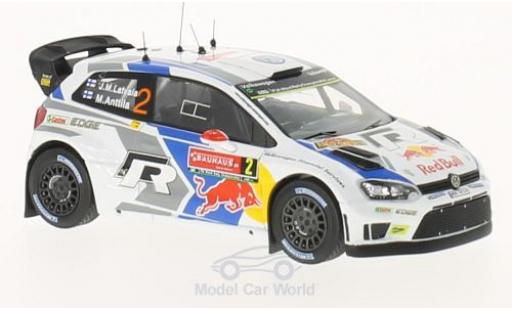 Diecast model cars Volkswagen Polo WRC R No.2 Motorsport Red Bull Rally WM Rally Sweden 2014 J-M.Latvala/M.Anttila 1/43 WhiteBox