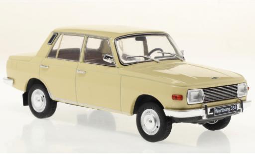 Diecast model cars Wartburg 353 Base beige 1/24 WhiteBox