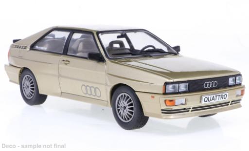 Diecast model cars Audi Quattro coupe beige/Dekor 1981 1/24 WhiteBox
