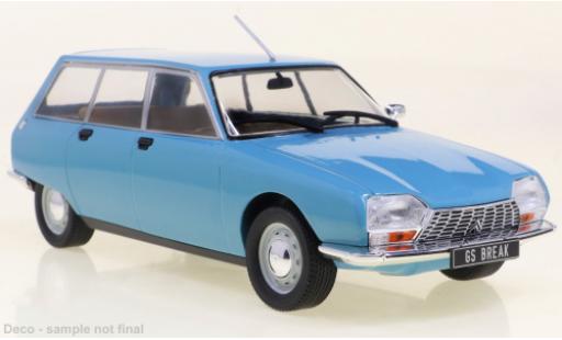 Diecast model cars Citroen GS Break Estate blue 1971 1/24 WhiteBox