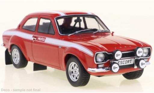 Diecast model cars Ford Escort RS 1600 MK I RS1600 Mexico red 1970 1/24 WhiteBox