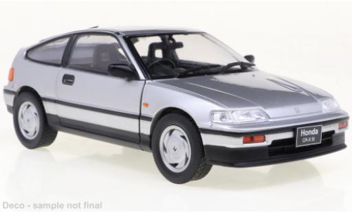 Diecast model cars Honda CR-X MK2 grey 1987 1/24 WhiteBox