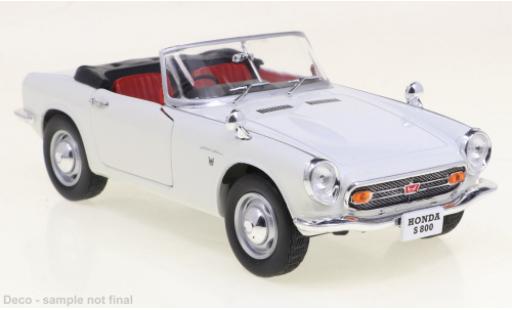 Diecast model cars Honda S800 Base white 1966 1/24 WhiteBox