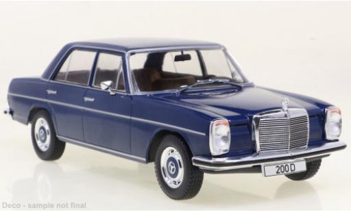 Diecast model cars Mercedes 200 Base D (W115) blue 1968 1/24 WhiteBox