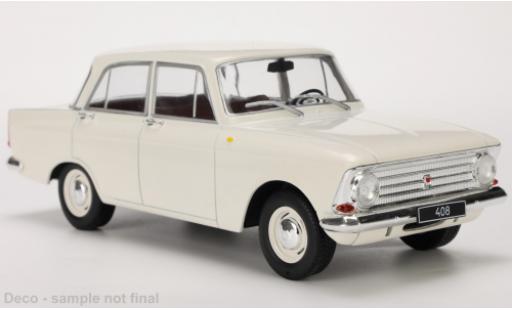 Diecast model cars Moskwitsch 408 Base white 1966 1/24 WhiteBox