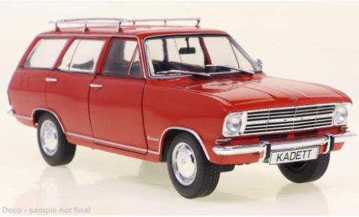 Diecast model cars Opel Kadett B Caravan B red 1965 1/24 WhiteBox