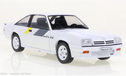 Diecast model cars Opel Manta B GSI B white/Dekor 1984 1/24 WhiteBox