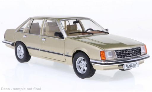 Diecast model cars Opel Senator A1 gold 1978 1/24 WhiteBox