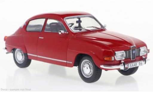 Diecast model cars Saab 96 V4 red 1970 1/24 WhiteBox