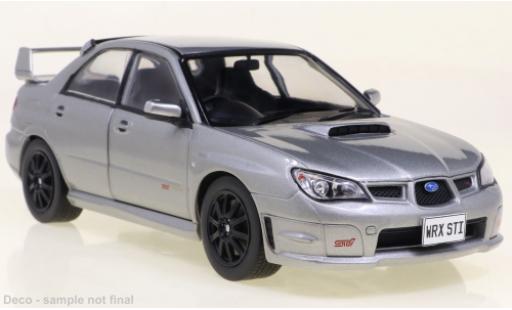Diecast model cars Subaru Impreza STI WRX metallise grey RHD 2006 1/24 WhiteBox