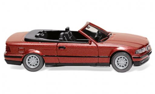 Diecast model cars Bmw 325 Cabriolet i (E36) Convertible metallic red 1993 1/87 Wiking
