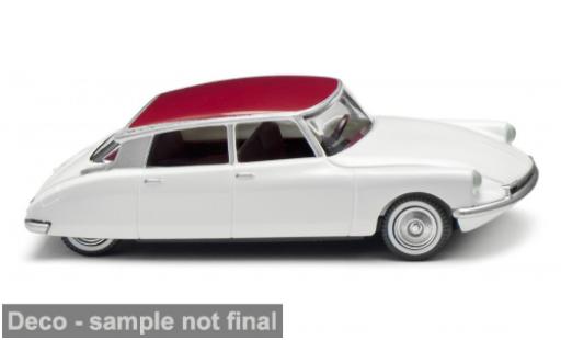 Diecast model cars Citroen ID 19 Berline white/red 1957 1/87 Wiking