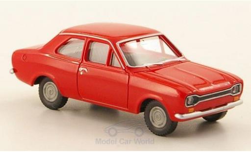 Diecast model cars Ford Escort MK1 MKI red 1/87 Wiking