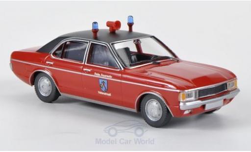 Diecast model cars Ford Granada Berlina Freiwillige Fire brigade Vohenstrau&Atilde;� 1/87 Wiking