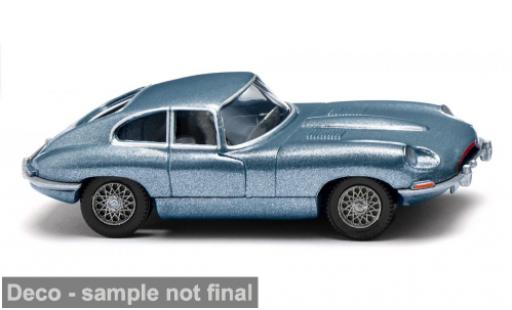 Diecast model cars Jaguar E-Type Coupe blue 1961 1/87 Wiking
