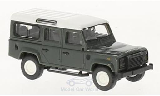 Diecast model cars Land Rover Defender 110 green/white 1/87 Wiking