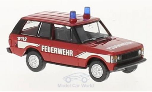 Diecast model cars Land Rover Range Rover Base Fire brigade 1/87 Wiking