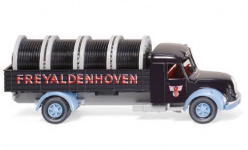 Diecast model cars Magirus S 7500 Base Freyaldenhoven plateformes-Truck avec charge 1/87 Wiking