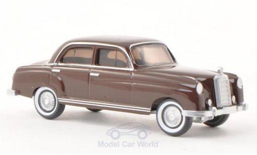Diecast model cars Mercedes 220 Base brown 1/87 Wiking