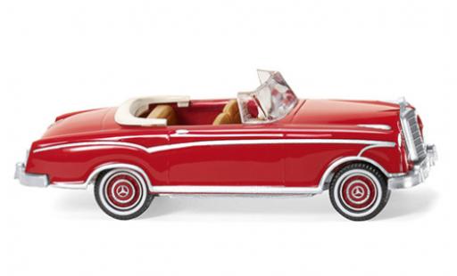 Diecast model cars Mercedes 220 Cabriolet S Convertible (W180 II) red 1/87 Wiking