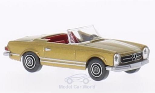 Diecast model cars Mercedes 250 Base SL Convertible gold 1/87 Wiking